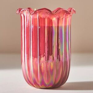 Anthropologie Ruffle Fruity Woodland Berry & Rose Glass Candle